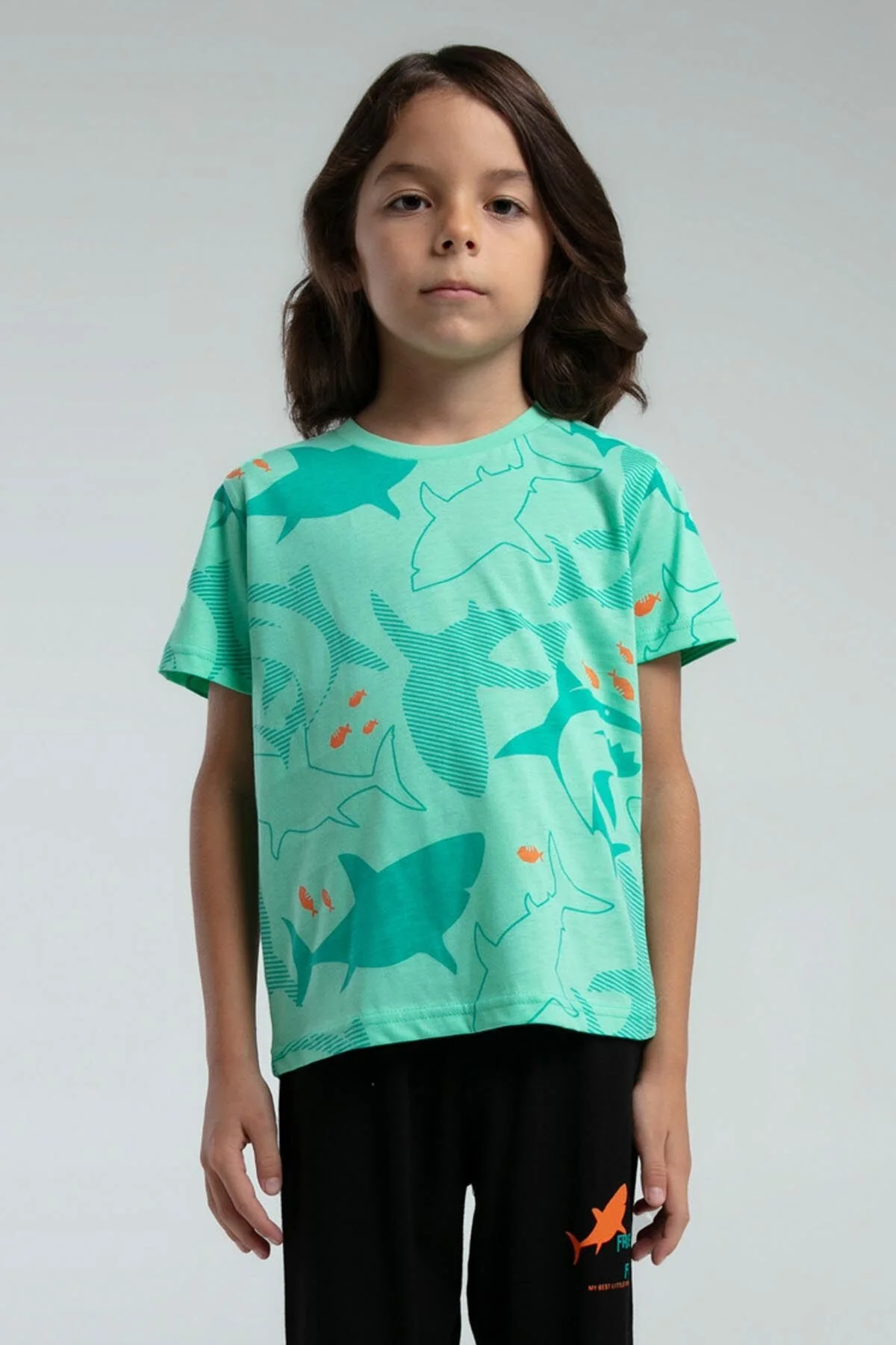 Rolypoly Erkek Çocuk Yeşil Pijama Takımı