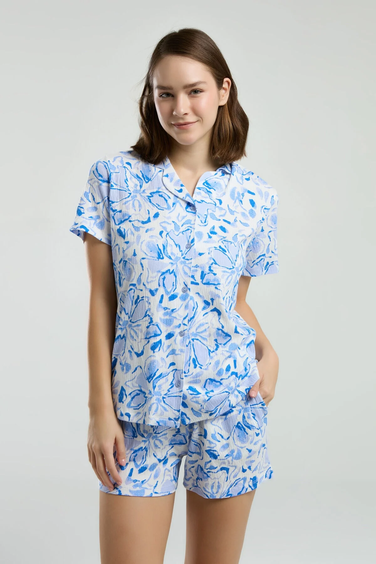 Arnetta Kadın Beyaz Gömlek Pijama