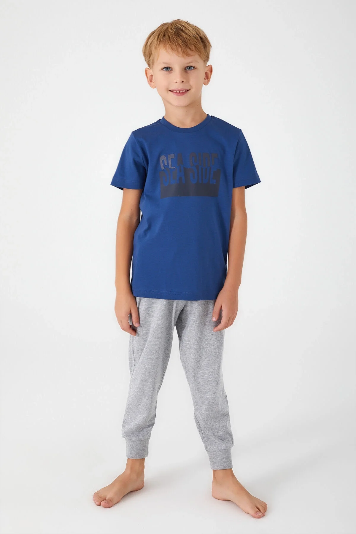 Rolypoly Erkek Çocuk Mavi Pijama Takımı