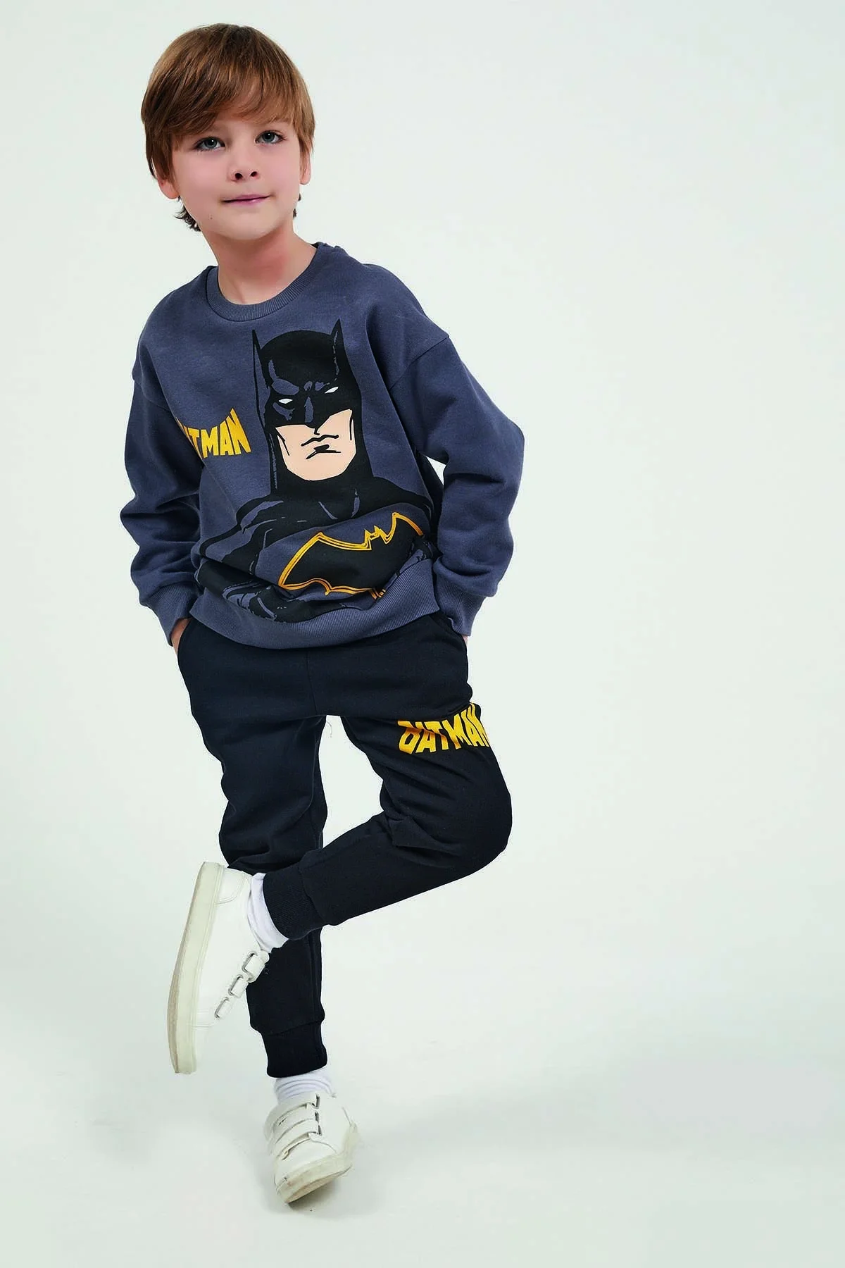 Batman Erkek Çocuk Antrasit Eşofman Takımı