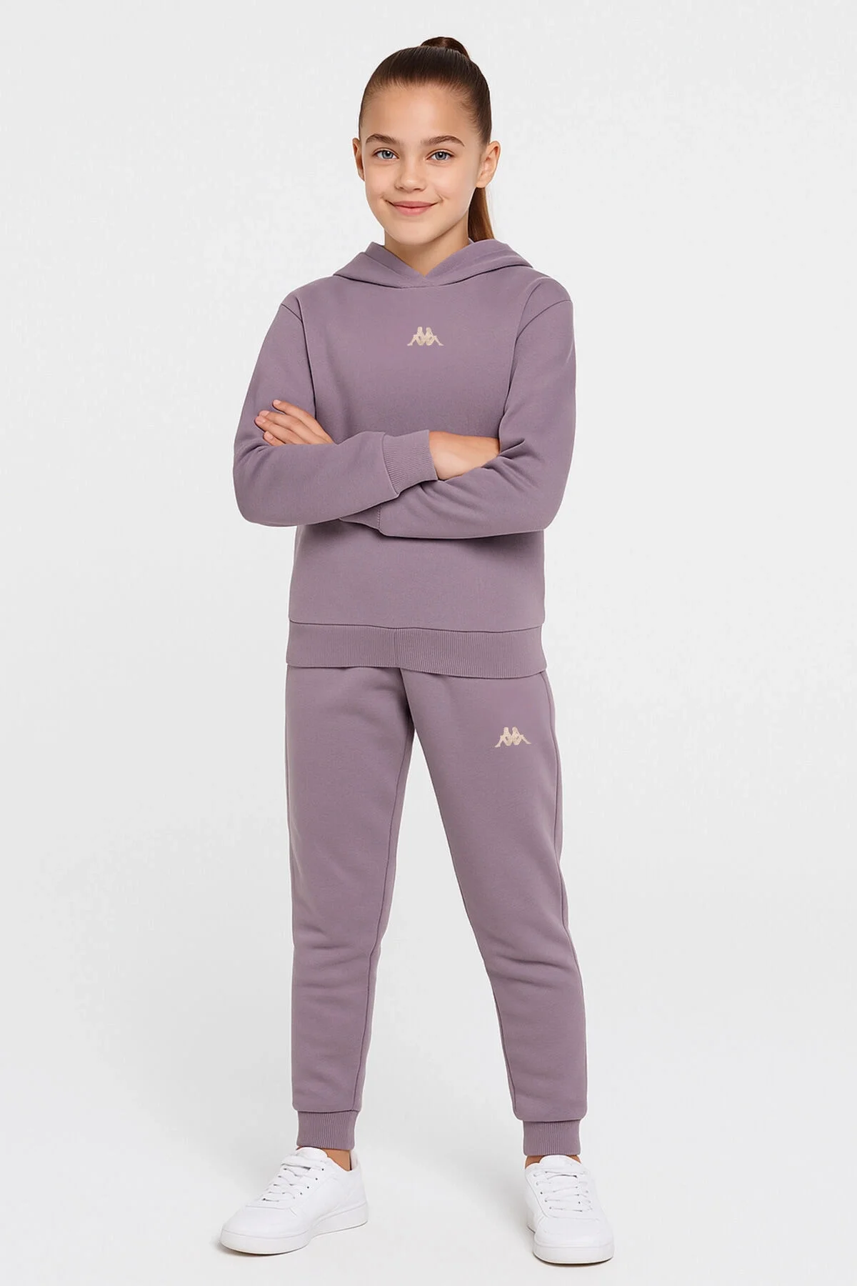 Kappa Kız Çocuk Mor Eşofman Takımı