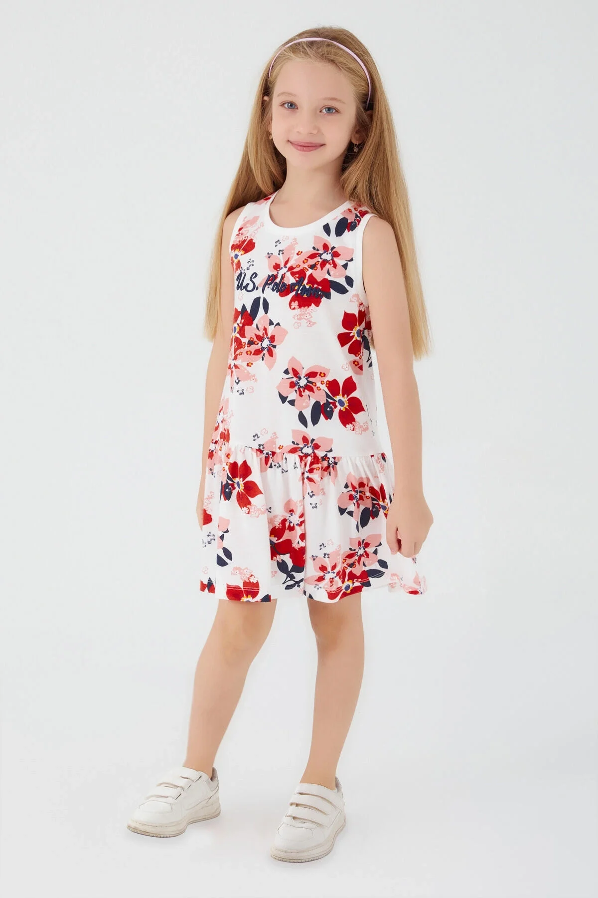 U.S. Polo Assn Kız Çocuk Krem Gecelik