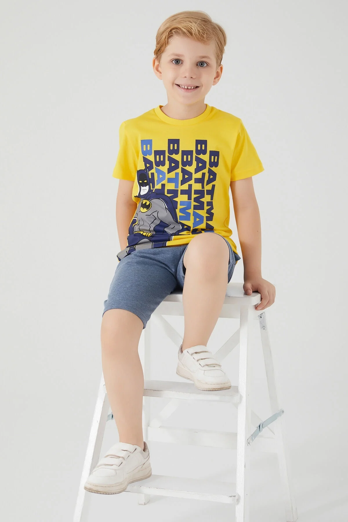 Batman Erkek Çocuk Lacivert Bermuda Takım