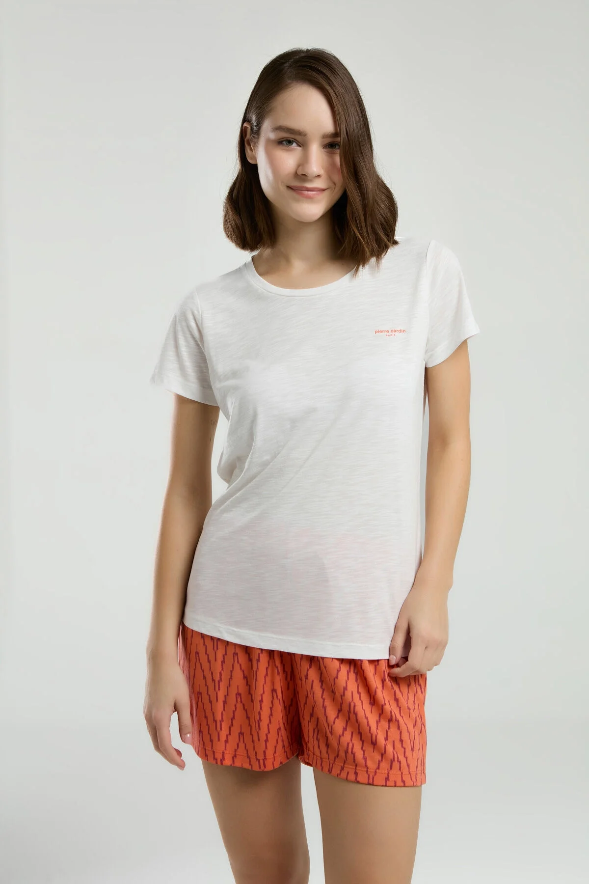 Pierre Cardin Kadın Beyaz Şort Takım