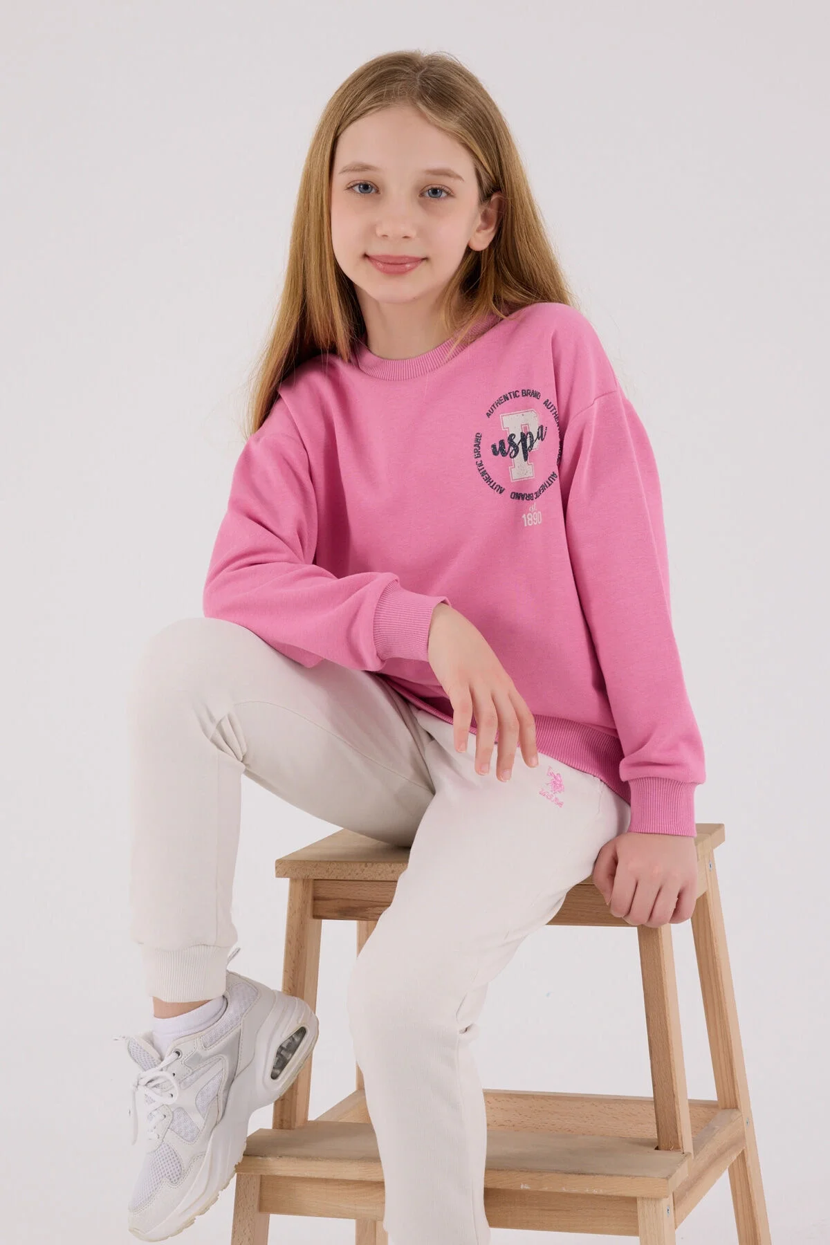 U.S. Polo Assn Kız Çocuk Pembe Eşofman Takımı