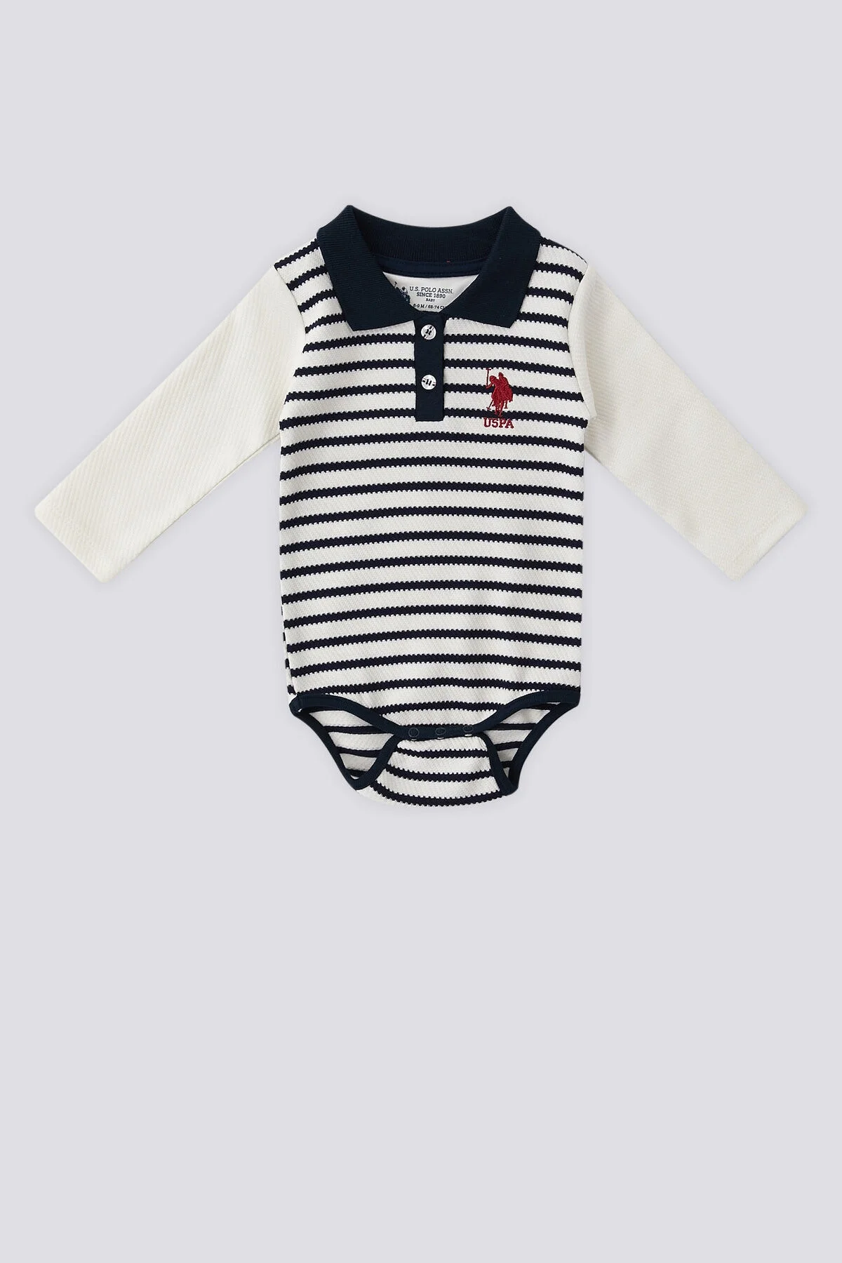 U.S. Polo Assn Kız Bebek Lacivert Body Zıbın