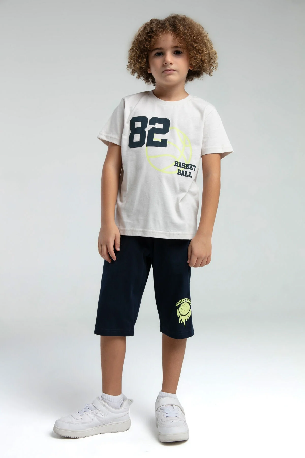 Rolypoly Erkek Çocuk Krem Kapri Takım