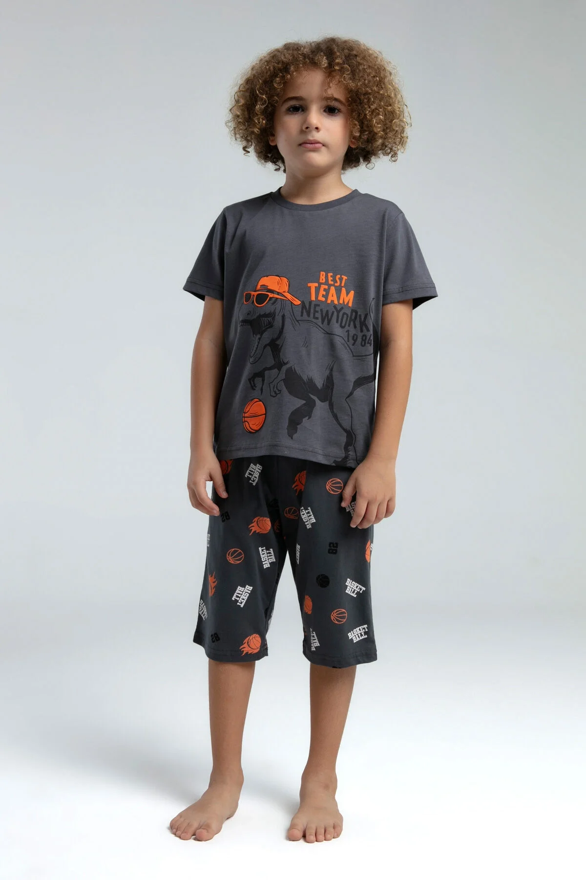 Rolypoly Erkek Çocuk Gri Kapri Takım