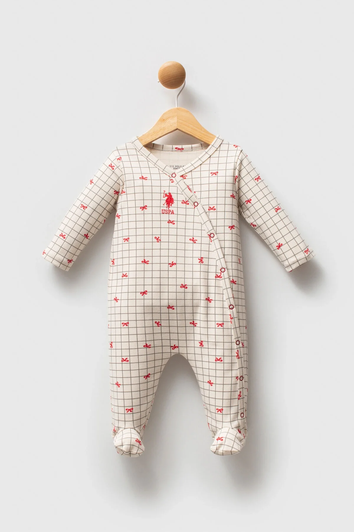 U.S. Polo Assn Kız Bebek Beyaz Tulum
