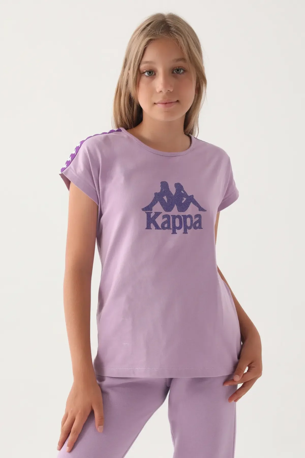 Kappa Kız Çocuk Mor T-Shirt
