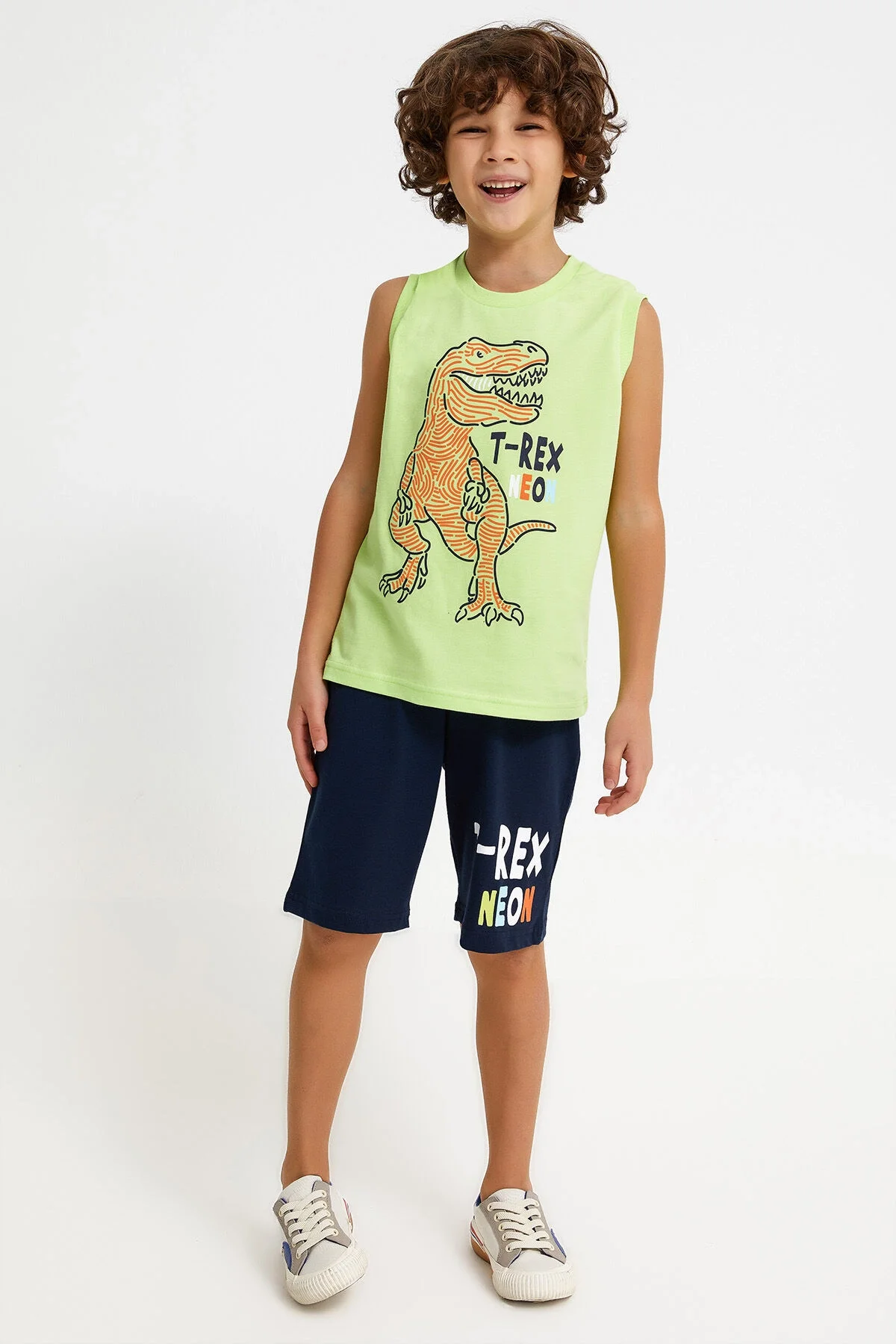 Rolypoly Erkek Çocuk Yeşil Bermuda Takım