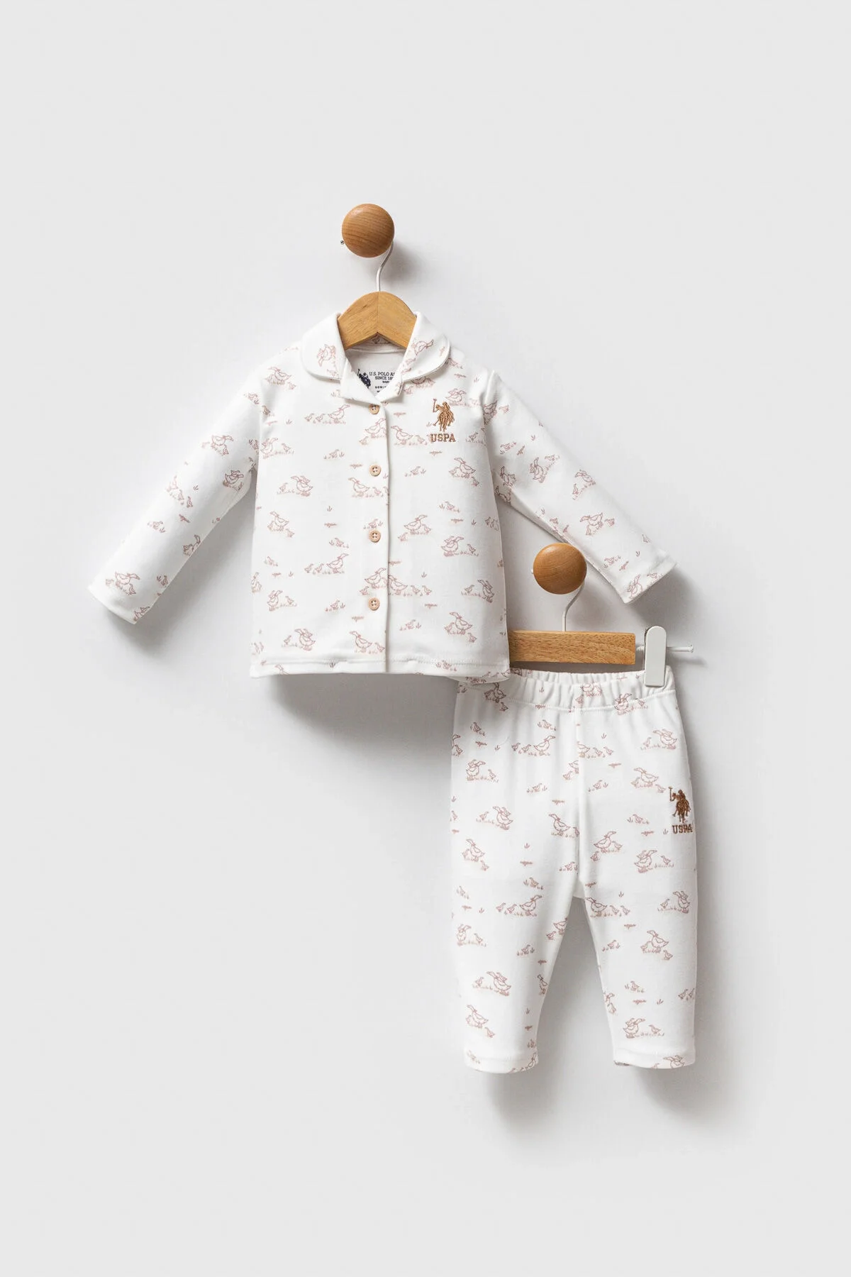 U.S. Polo Assn Kız Bebek Beyaz Takım