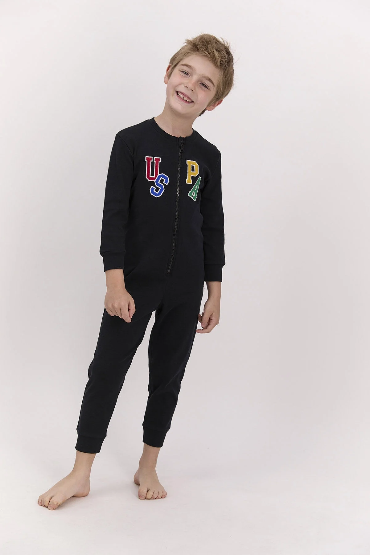 U.S. Polo Assn Erkek Çocuk Siyah Tulum