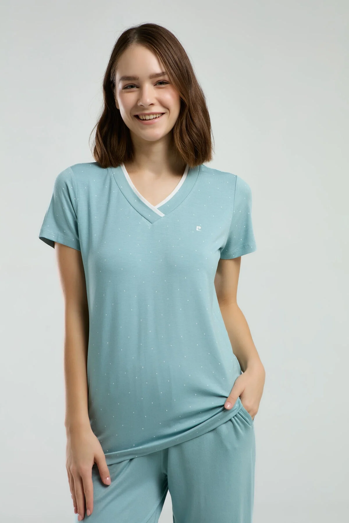 Pierre Cardin Kadın Yeşil Kapri Takım