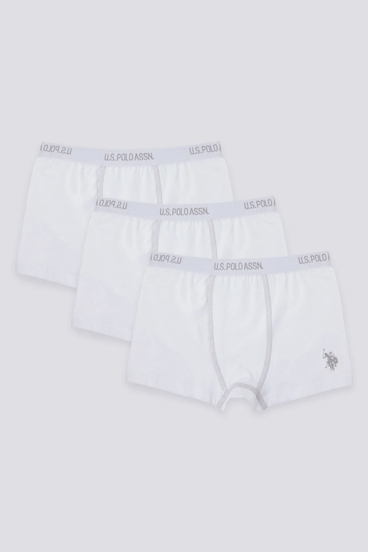 U.S. Polo Assn. Erkek Çocuk Beyaz Boxer