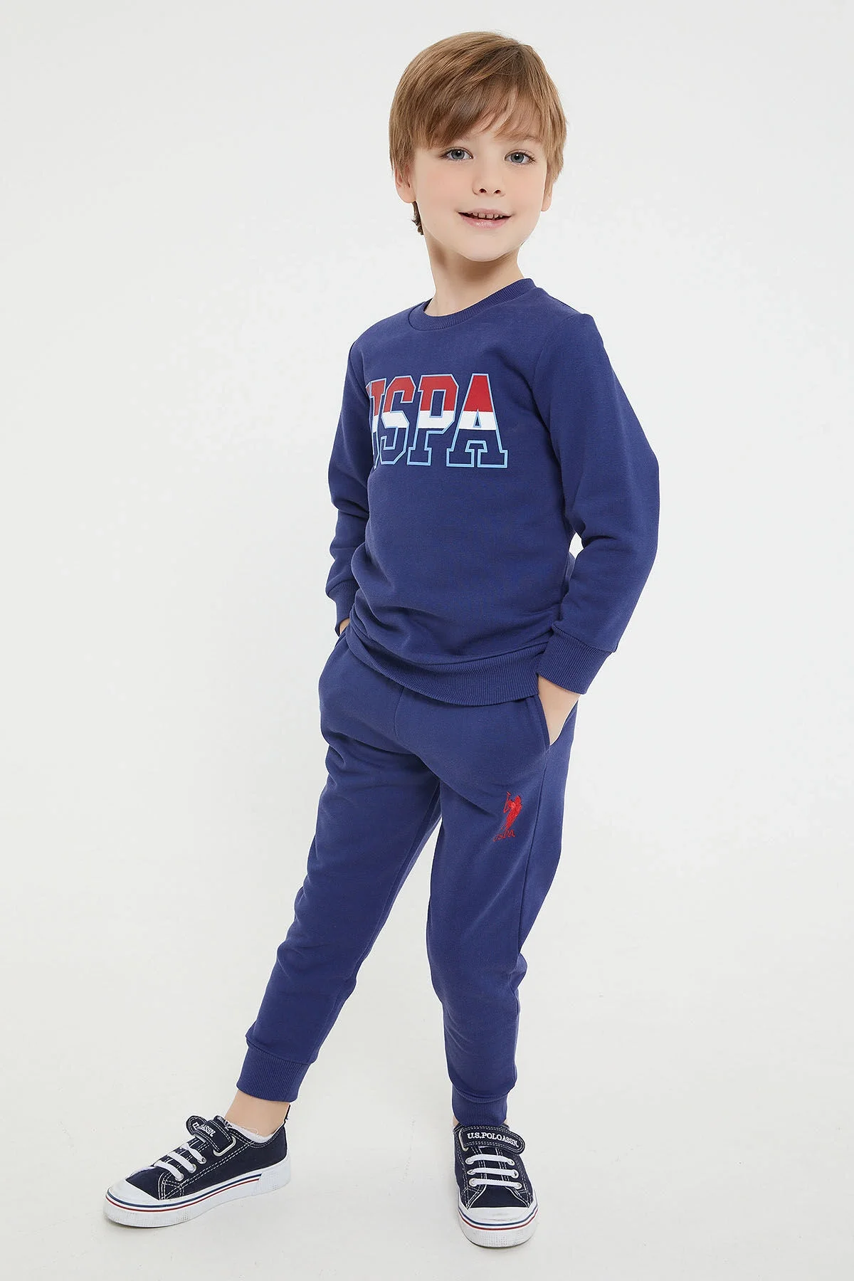 U.S. Polo Assn Erkek Çocuk Mavi Eşofman Takımı