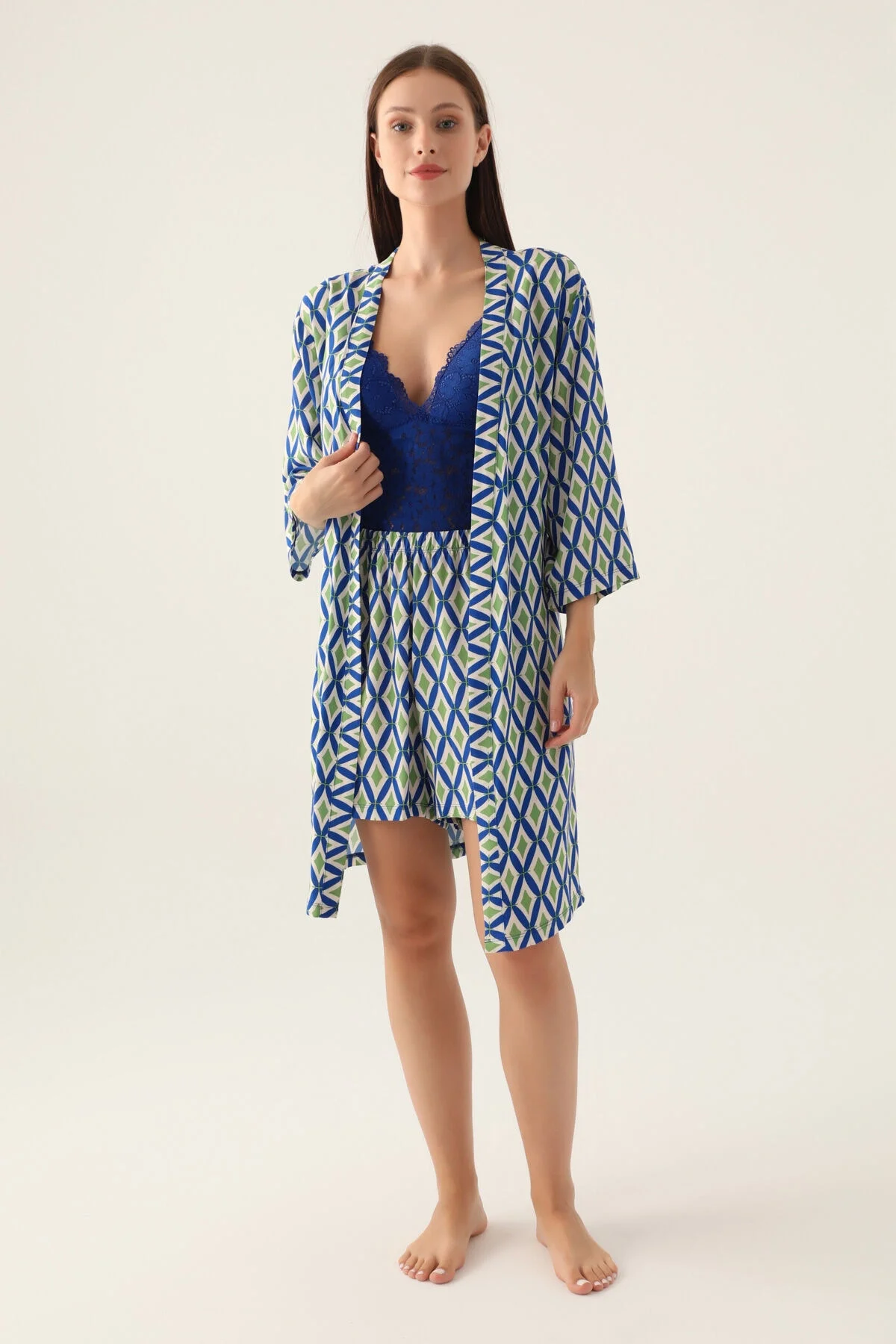 Arnetta Kadın Mavi Pijama Takımı