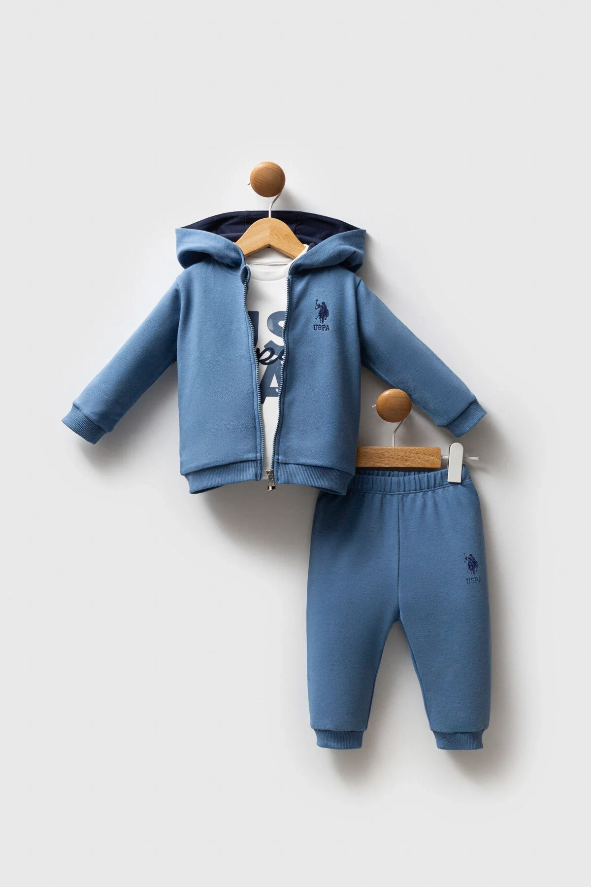 U.S. Polo Assn Erkek Bebek Mavi Takım