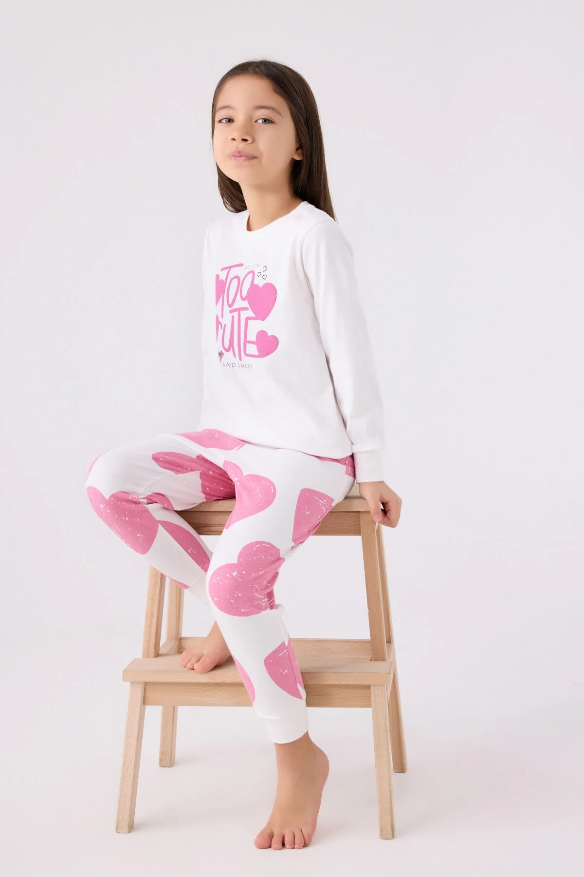 Rolypoly Kız Çocuk Pembe Pijama Takımı