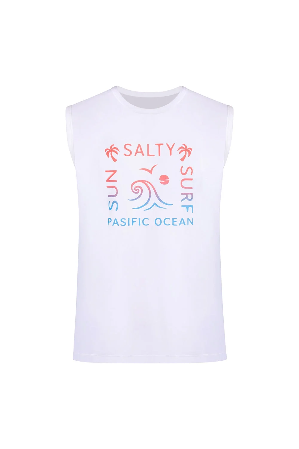 Sun Baskılı Sıfır Kol Deniz Atleti