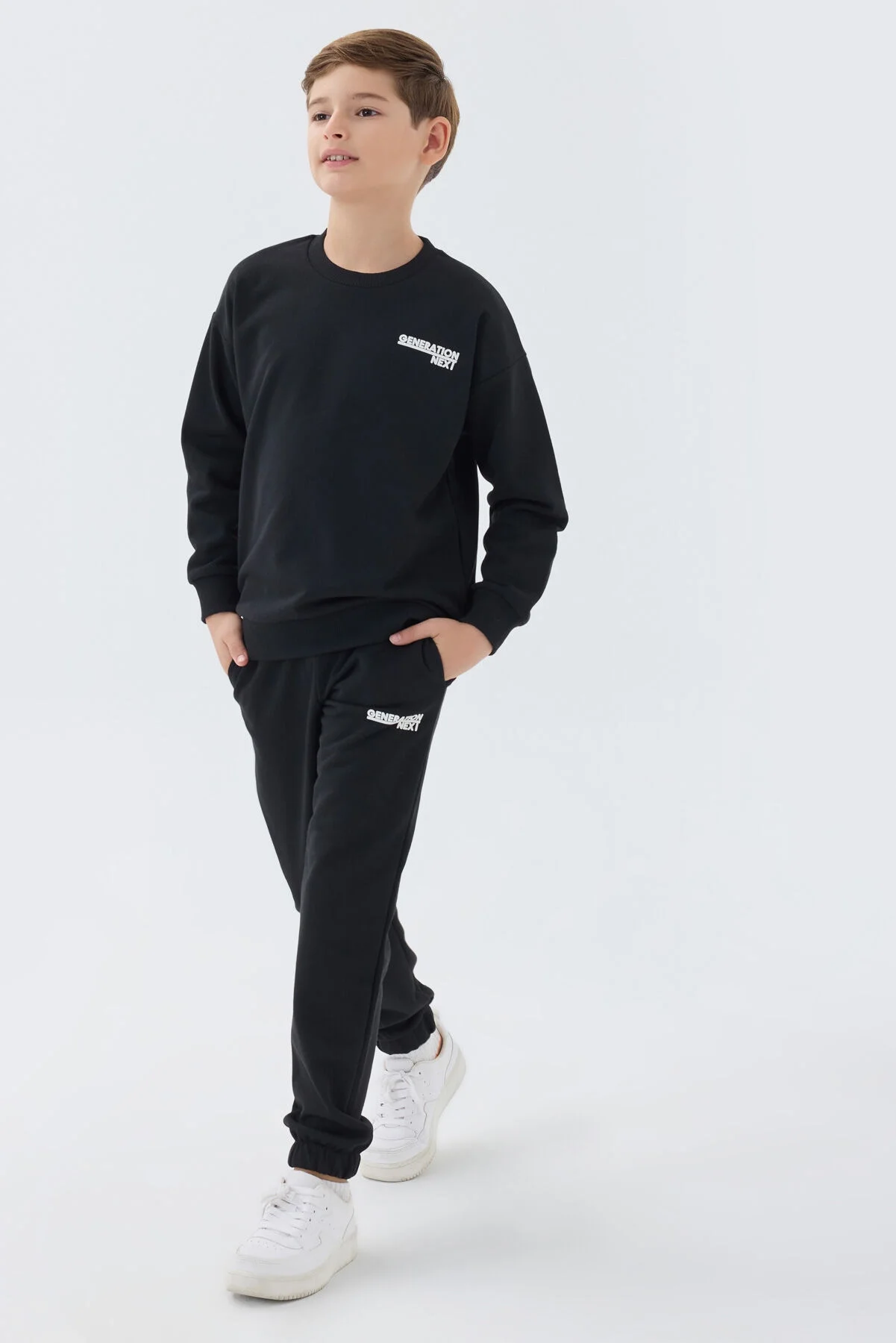 Rolypoly Erkek Çocuk Siyah Eşofman Takımı