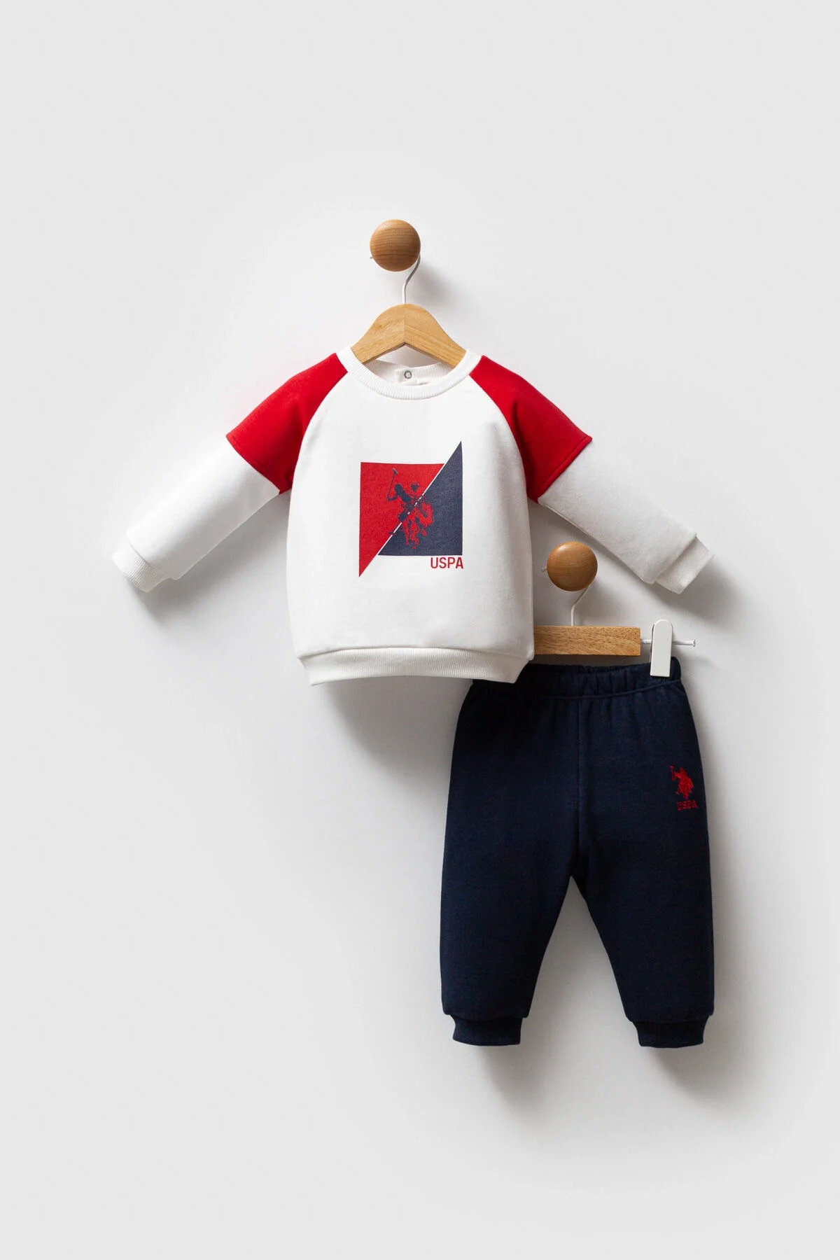 U.S. Polo Assn Erkek Bebek Kırmızı Takım