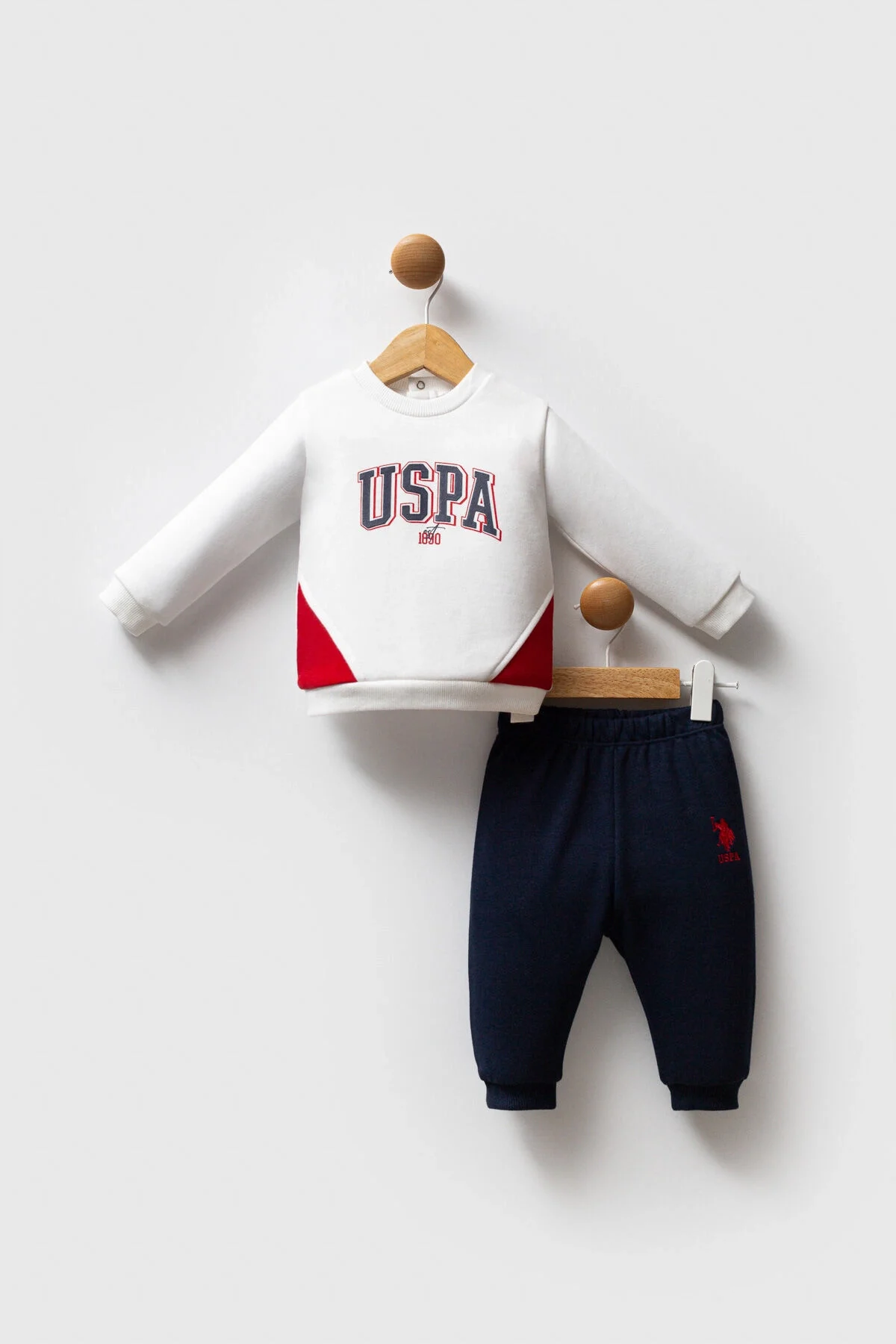 U.S. Polo Assn Erkek Bebek Beyaz Takım