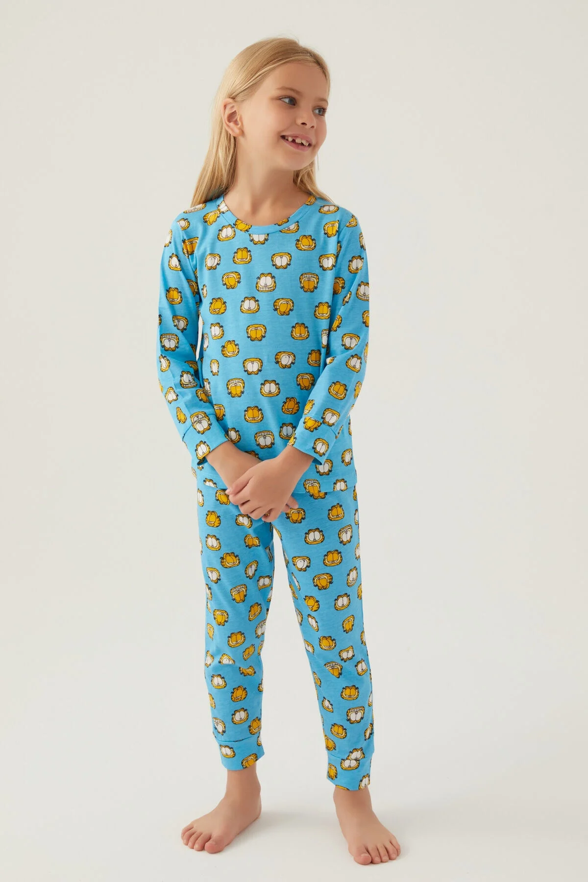 Rolypoly Kız Çocuk Mavi Pijama Takımı