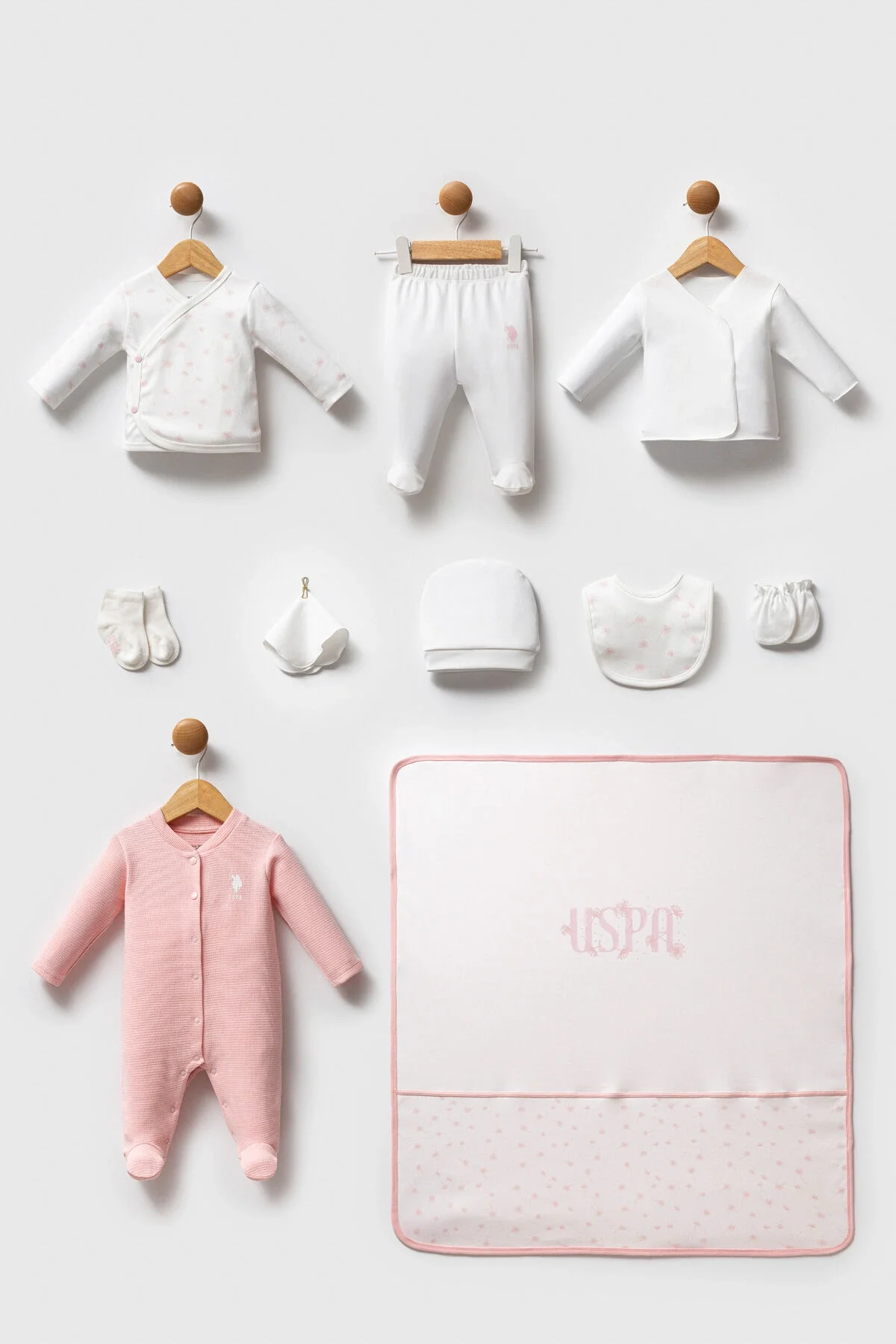 U.S. Polo Assn Bebek Kız Bebek Beyaz Hastane Çıkışı