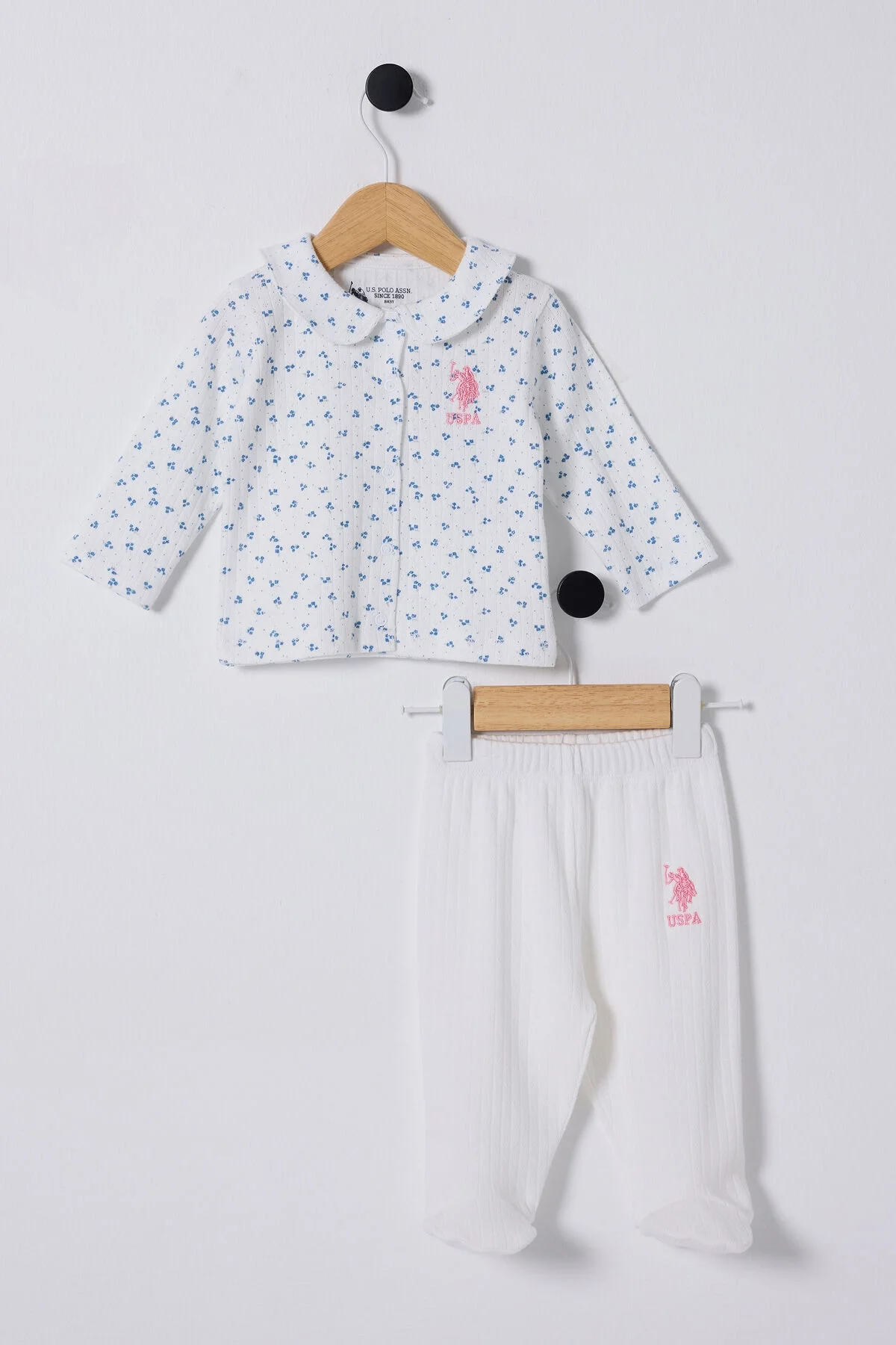 U.S. Polo Assn Kız Bebek Mavi Takım