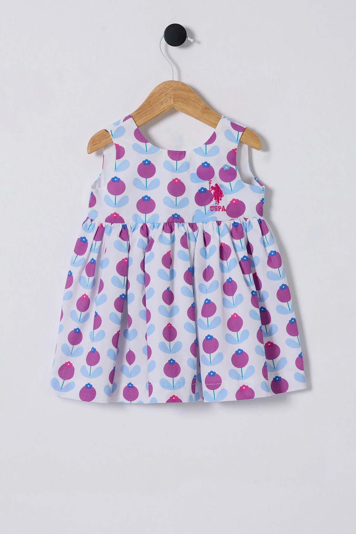 U.S. Polo Assn Kız Bebek Beyaz Elbise