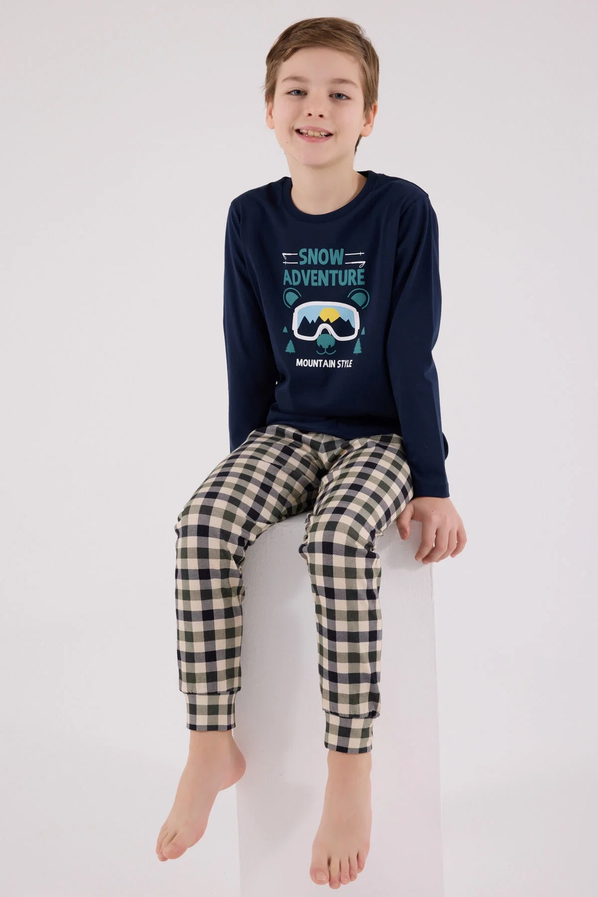 Arnetta Erkek Çocuk Lacivert Pijama Takımı