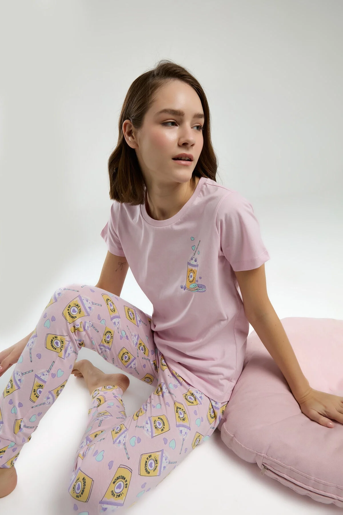 Rolypoly Kadın Pembe Pijama Takımı