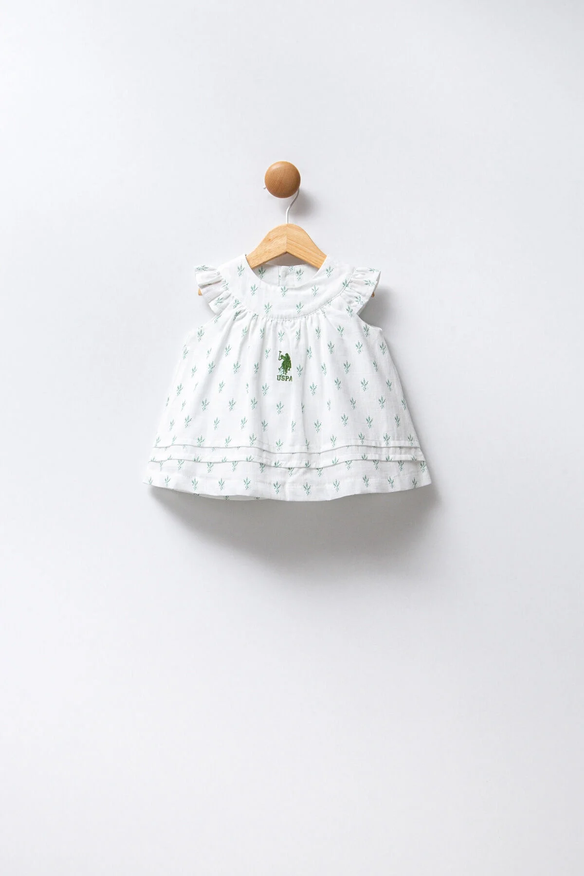 U.S. Polo Assn Kız Bebek Beyaz Elbise