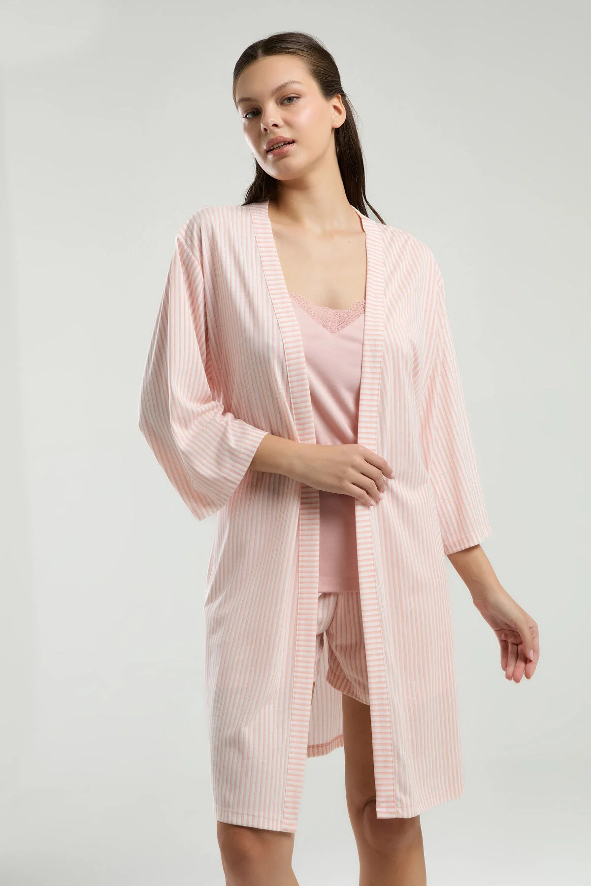 Pierre Cardin Kadın Pembe Sabahlık Takım