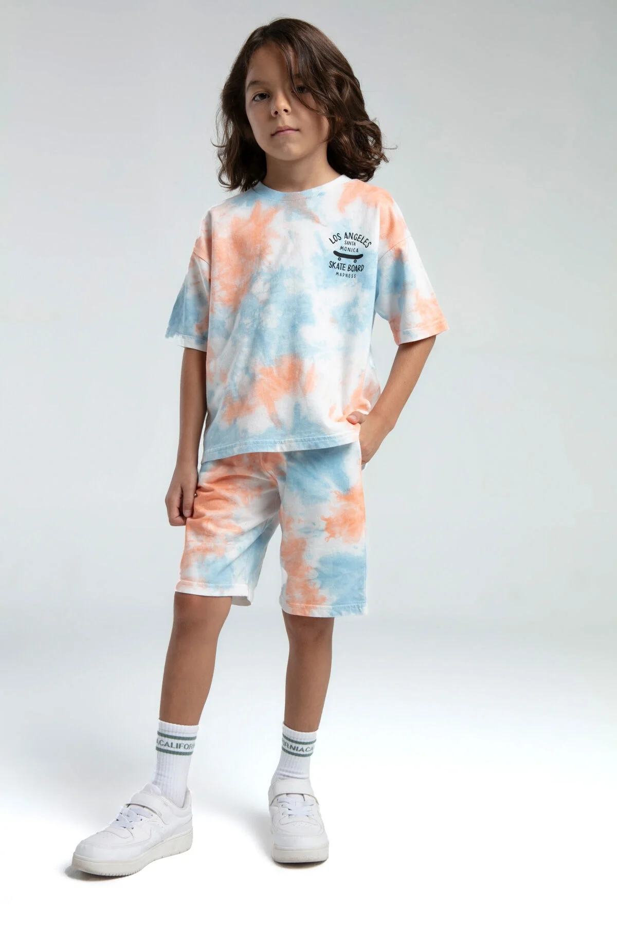 Rolypoly Erkek Çocuk Beyaz Bermuda Takım