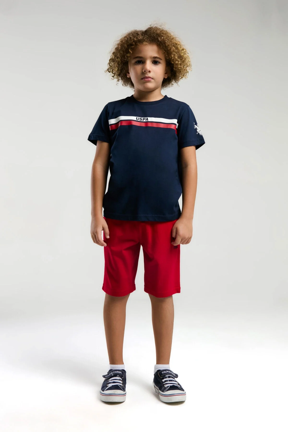 U.S. Polo Assn Erkek Çocuk Lacivert Bermuda Takım