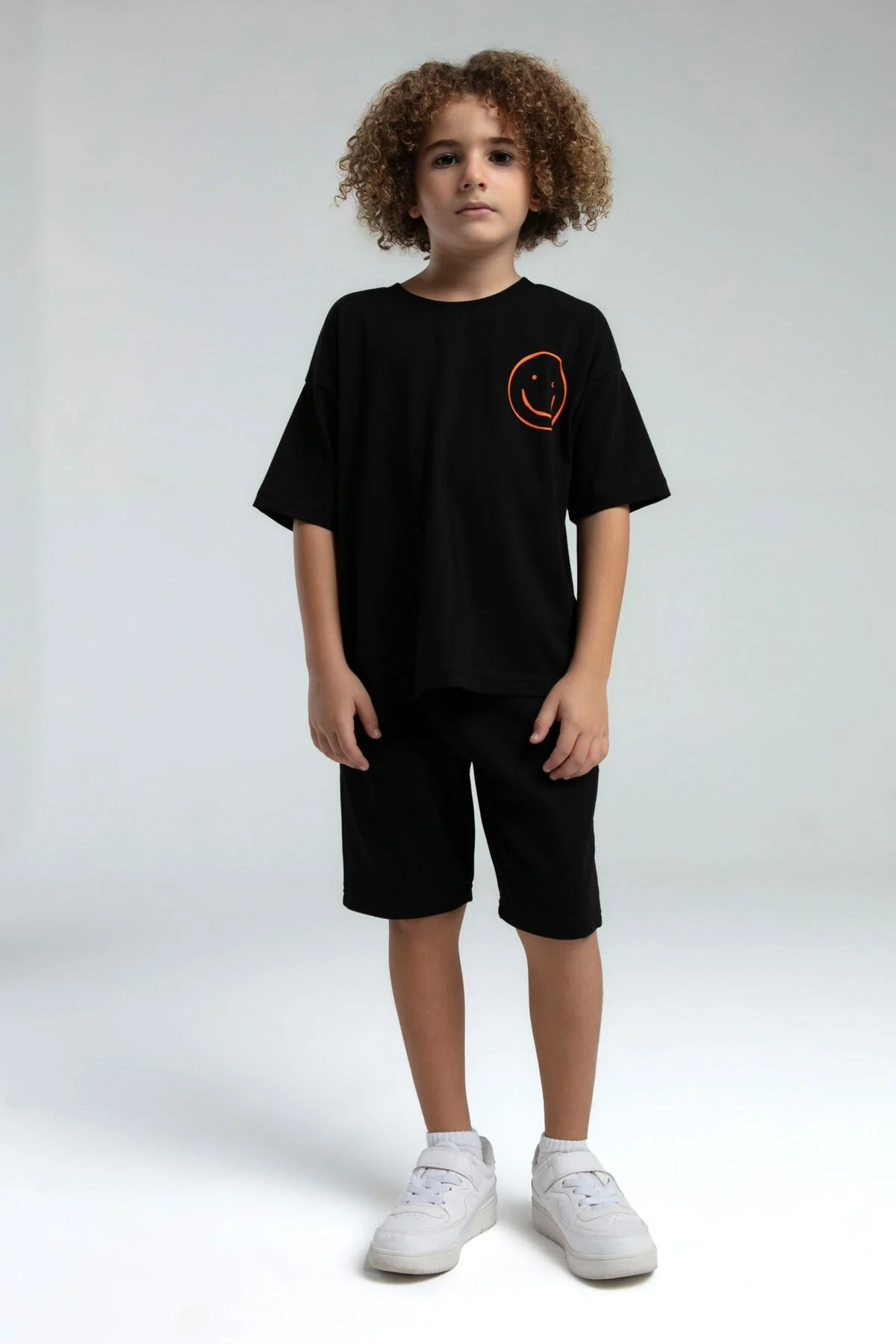 Rolypoly Erkek Çocuk Siyah Bermuda Takım