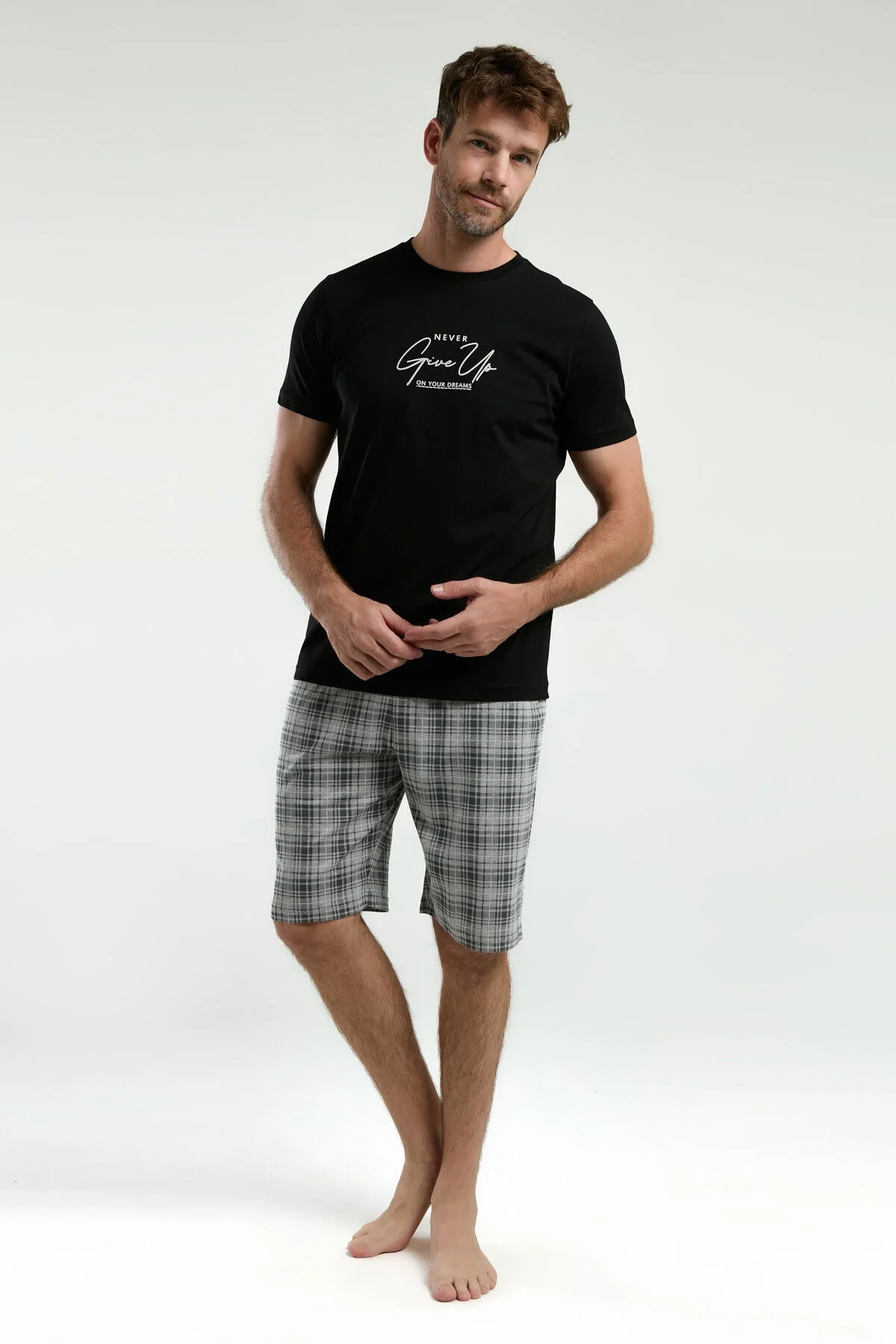 Arnetta Erkek Siyah Bermuda Takım