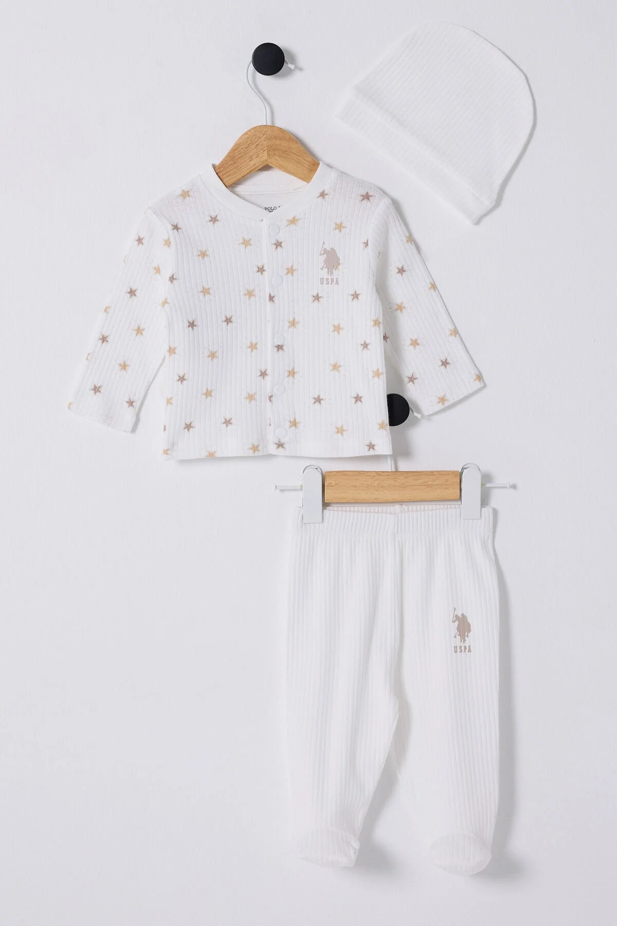 U.S. Polo Assn Erkek Bebek Beyaz Takım