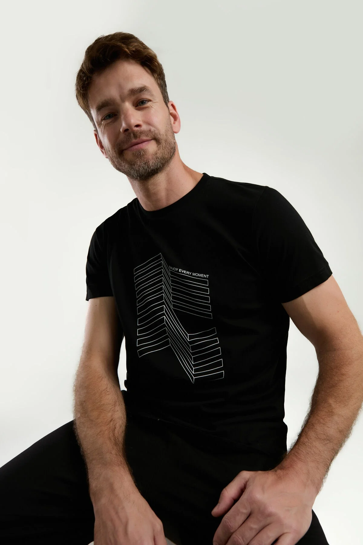 Arnetta Erkek Siyah Pijama Takımı