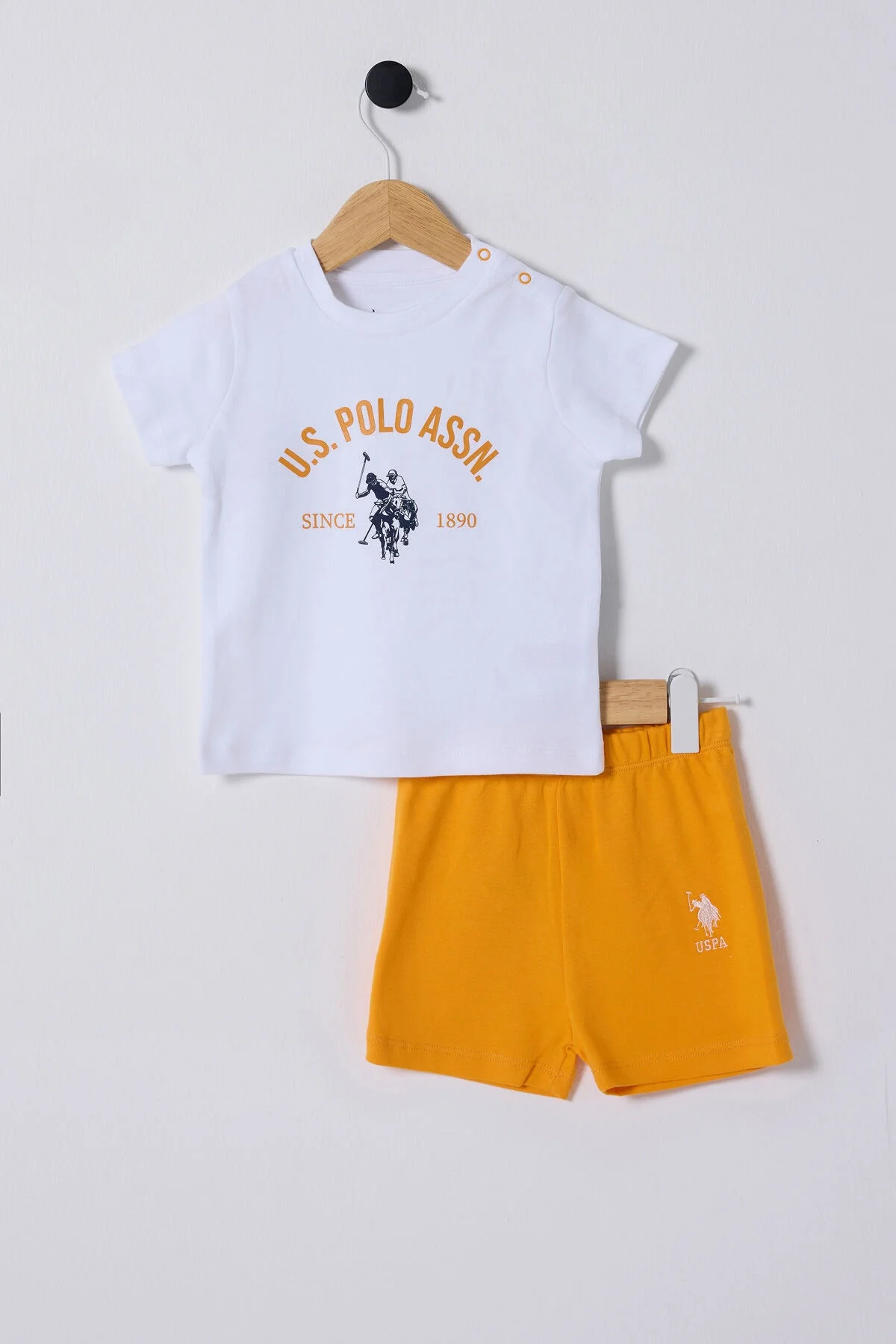 U.S. Polo Assn Erkek Bebek Beyaz Takım