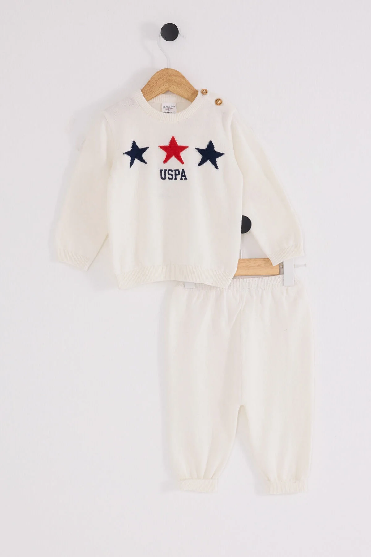 U.S. Polo Assn Erkek Bebek Krem Takım