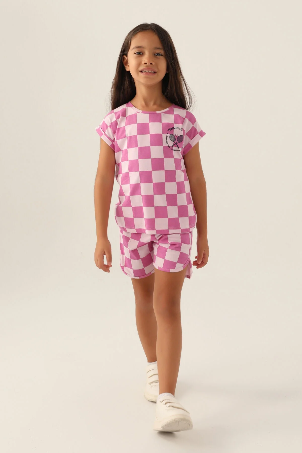 Rolypoly Kız Çocuk Pembe Şort Takım