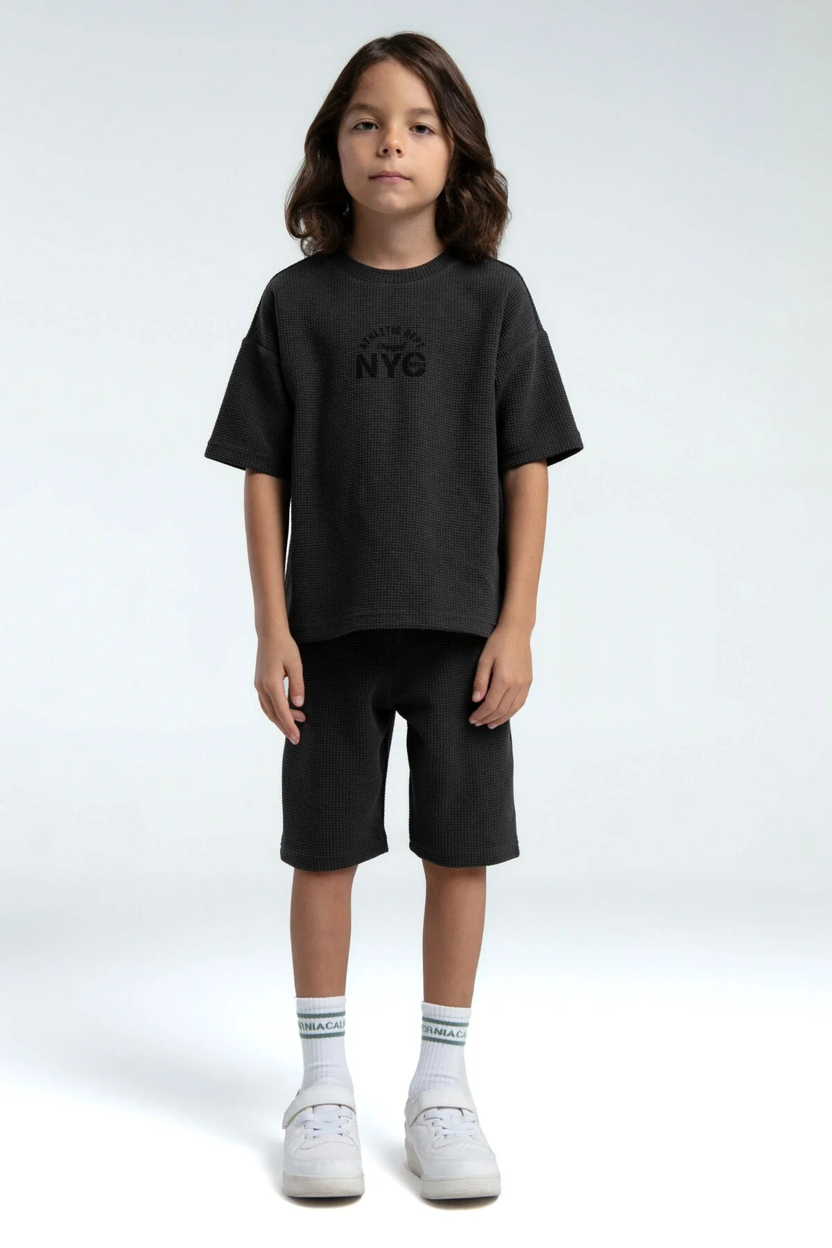 Rolypoly Erkek Çocuk Antrasit Bermuda Takım