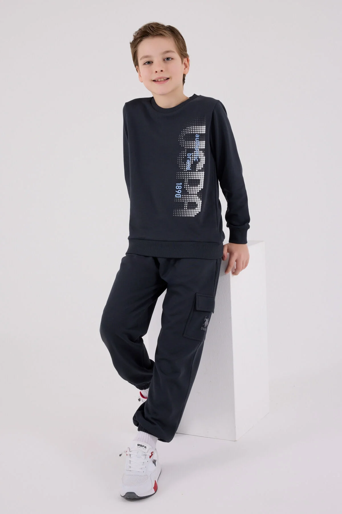 U.S. Polo Assn Erkek Çocuk Antrasit Eşofman Takımı