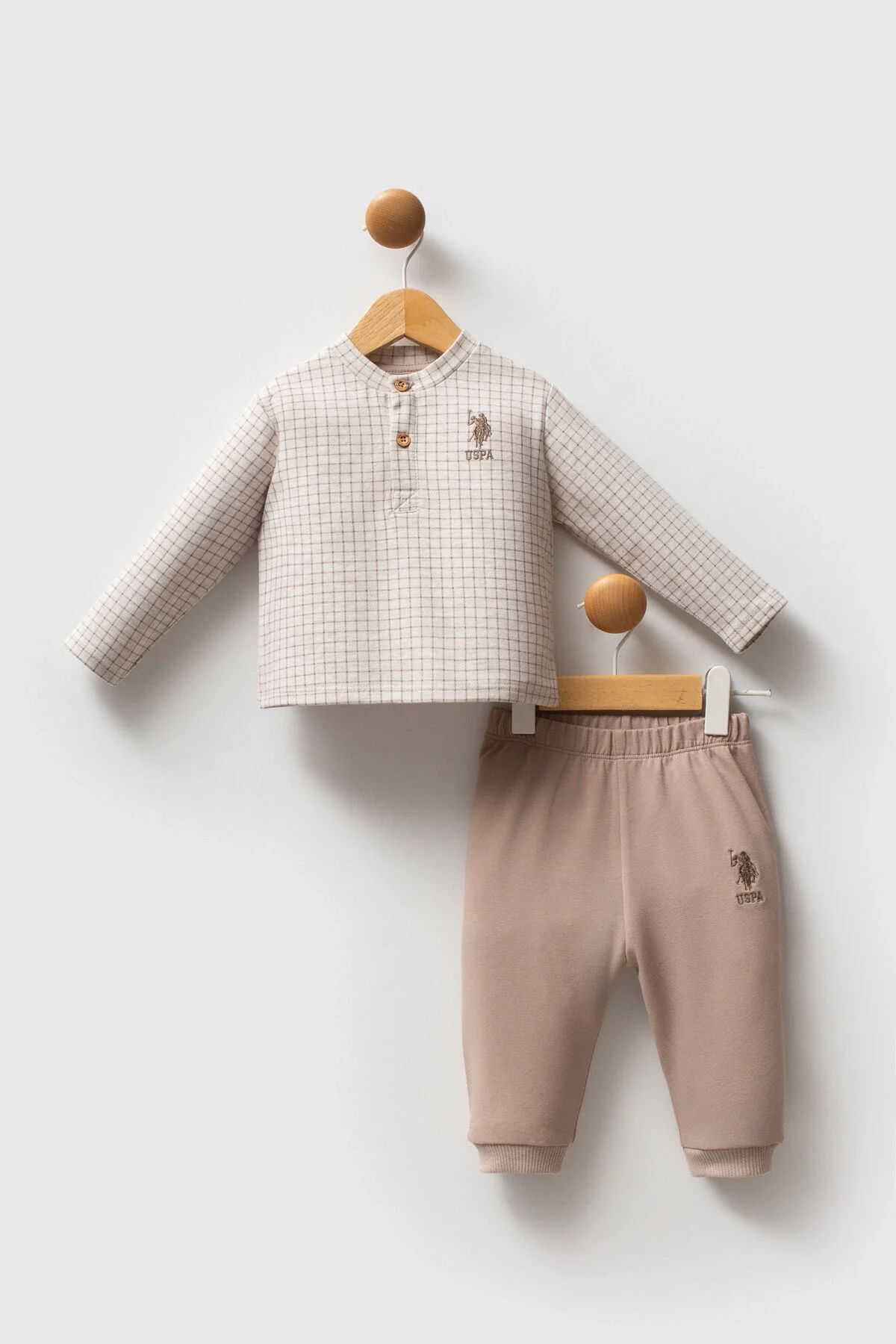 U.S. Polo Assn Erkek Bebek Krem Takım