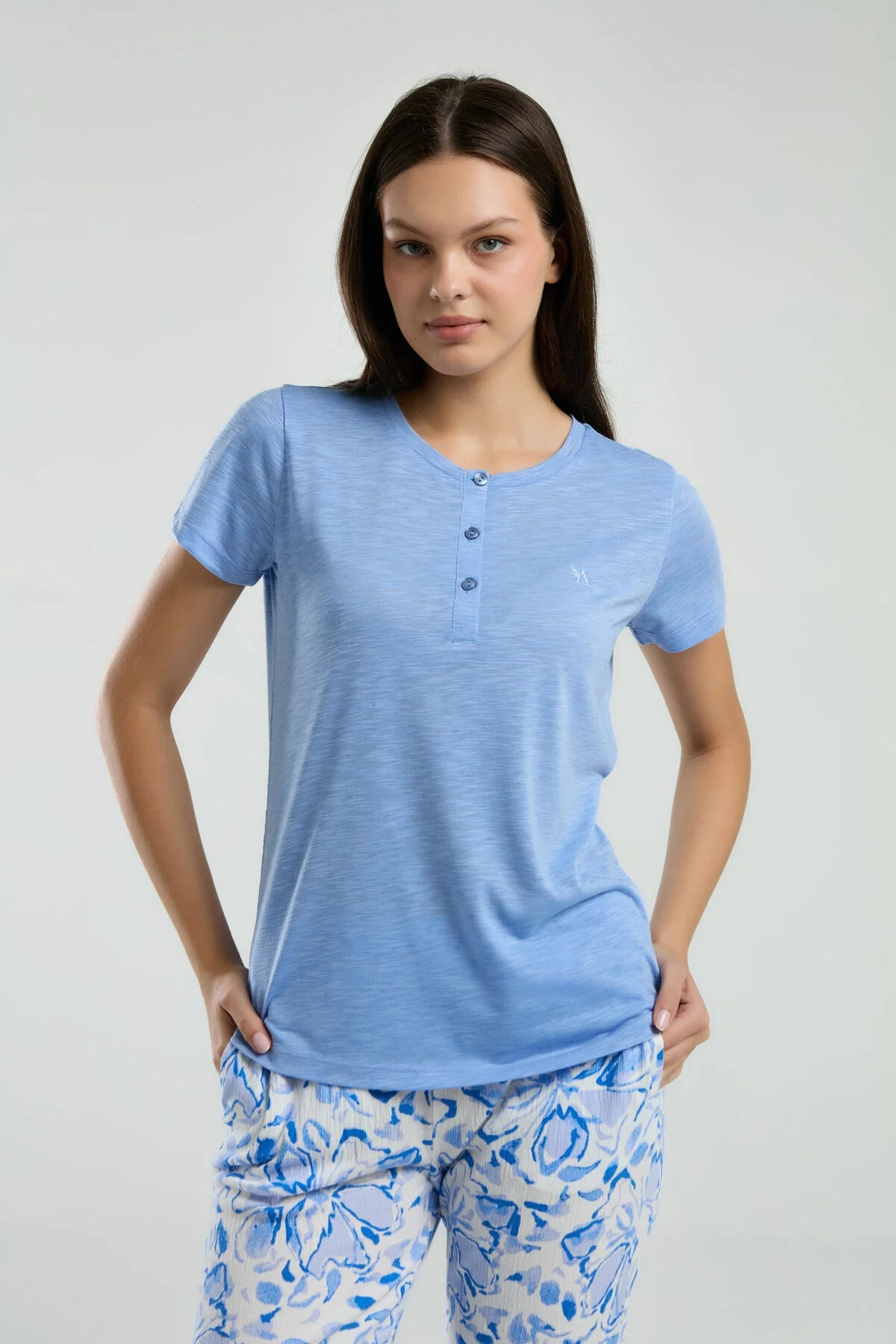 Arnetta Kadın Mavi Pijama Takımı