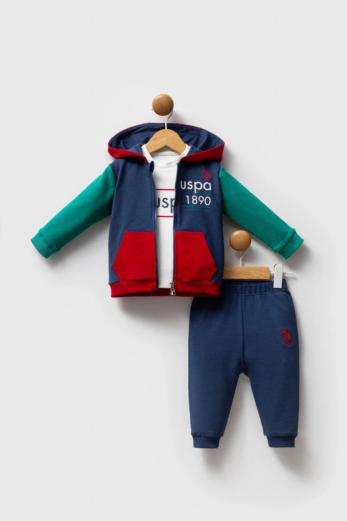 U.S. Polo Assn Erkek Bebek Mavi Takım