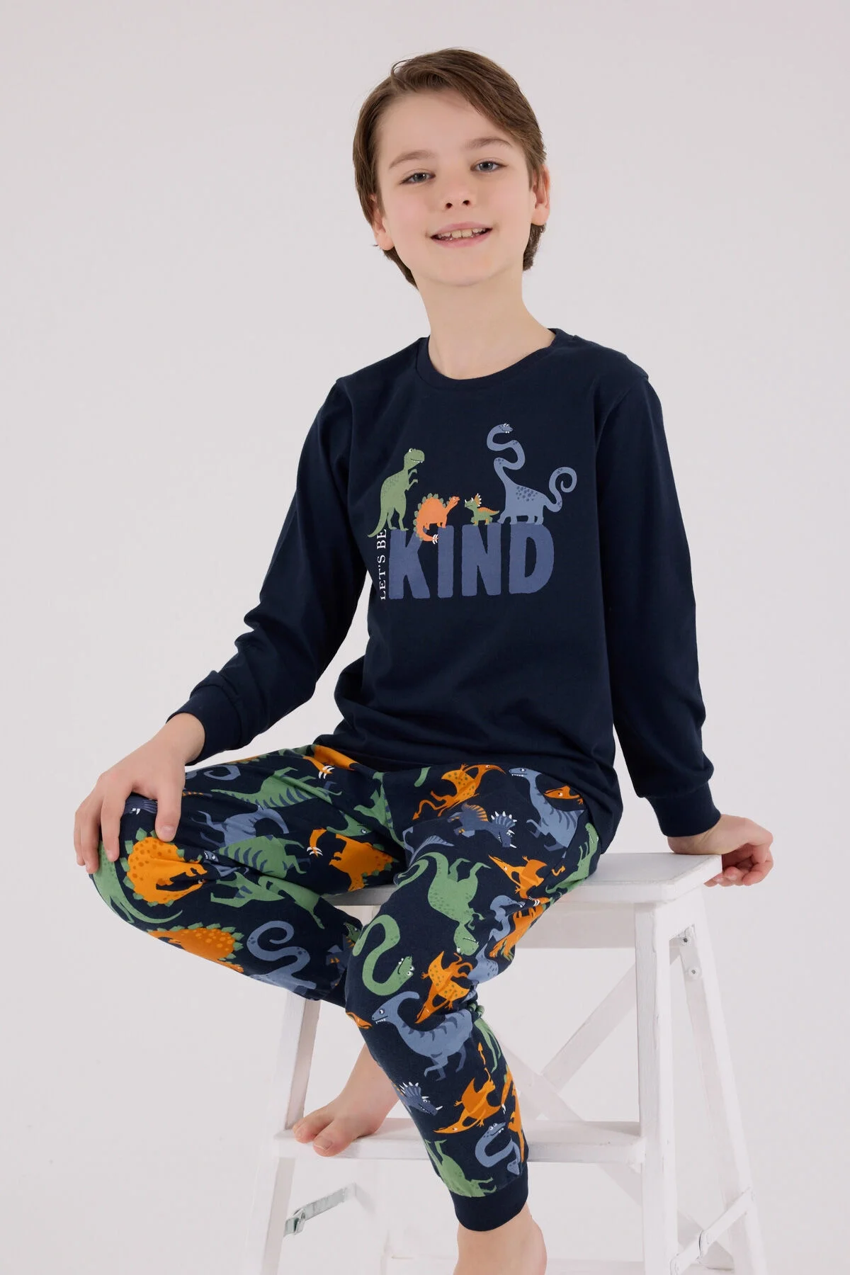 Rolypoly Erkek Çocuk Lacivert Pijama Takımı